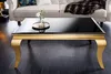 Eleganter Couchtisch MODERN BAROCK 100cm schwarz Opalglas Produktbild-Vorschau 4