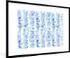 MuchoWow® Gerahmtes Poster Blumen - Anemone - Blau - Muster Produktbild-Vorschau 1