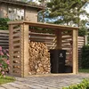 Holz Brennholzregal – 4,3 m3  – B146xL232xH199 cm - Produktbild-Vorschau 1