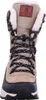 A front view of a tan winter boot with black accents and white fur lining. Produktbild-Vorschau