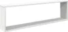 A single white cube shelf shown from a diagonal angle against a white background. Náhled obrázku produktu