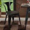 chaises métal bois style industriel pour bar cuisine steel Voir les images du produit 7