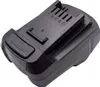 A black power tool battery pack is shown against a white background. Produktbild-Vorschau