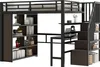 Letto a castello Merax 140x200 cm, letto a soppalco con Anteprima dell’immagine prodotto 9