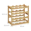 Relaxdays Weinregal, 16 Weinflaschen, HBT: 42,5 x 45 x 23,5 Produktbild-Vorschau 4