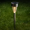 LED Solar Wegleuchten mit Erdspieß - Edelstahl - warmweiße Produktbild-Vorschau 3