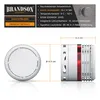 Product information and dimensions for a smoke detector. Produktbild-Vorschau