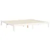 vidaXL Lit en bois massif avec tête de lit blanc 6FT Super Voir les images du produit 9