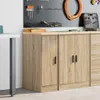 vidaXL Szafka do garażu dąb Sonoma lite drewno sosnowe Podgląd zdjęcia produktu 3