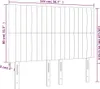 Kopfteile 4 Stk. Dunkelgrau 72x5x78/88 cm Stoff Produktbild-Vorschau 9