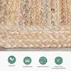Volero - Jute Teppich Quadrat - Fair Natur - 120x120 cm - Produktbild-Vorschau 2
