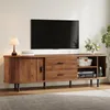 Merax TV Lowboard mit Schiebetüren, 160 cm Fernsehtisch mit Produktbild-Vorschau 6