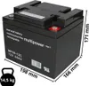 Blei Akku 2x 12V 50Ah kompatibel 24V Rollstuhl Elektromobil Produktbild-Vorschau 2