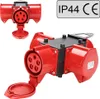 EINFEBEN Baustromverteiler Verteiler 3 x CEE 400V/32A IP44 Produktbild-Vorschau 5