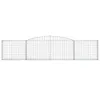 Gabionen mit Hochbogen 25 Stk. 400x30x80/100cm Verzinktes Produktbild-Vorschau 4