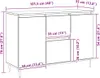 vidaXL Příborník betonový šedý 101,5x35x70 cm materiál na Náhled obrázku produktu 9