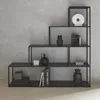 sweeek - Bücherregal Treppe aus Metall schwarz 4 Ebenen - Produktbild-Vorschau 3