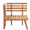 vidaXL Canapé d'angle de jardin avec coussins en bois Voir les images du produit 5
