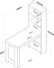 Skye Decor, Toaletný stolík - Baji (Orech + Biela) Náhľad obrázku produktu 6