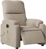 vidaXL Massagesessel Elektrisch Taupe Mikrofasergewebe Produktbild-Vorschau 9