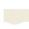 A close-up of a cream-colored fabric with a subtle striped pattern and a wavy white edge. Podgląd zdjęcia produktu