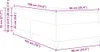 vidaXL Boxspringbett Dunkelgrau 90 x 190 cm Stoff Produktbild-Vorschau 7