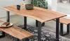 SIT Möbel Esstisch-Set 3-tlg. | 1 Tisch, 2 Bänke | Platten Produktbild-Vorschau 3
