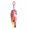 A side view of a plush toy keychain. Produktbild-Vorschau