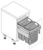 Hailo Cestino portabiancheria 3270461 Laundry Carrier 45, Anteprima dell’immagine prodotto 16