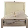 A wooden cheese cellar with a serving tray and stainless steel accents. Voir les images du produit