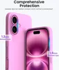ORNARTO iPhone 16 Plus Hülle Silikon 6,7 Zoll Blau Produktbild-Vorschau 4