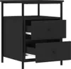 vidaXL Table de nuit noire 44x45x60 cm bois composite Voir les images du produit 4
