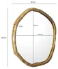 FineBuy Wandspiegel Asymmetrisch 60x60 cm Metall Produktbild-Vorschau 3