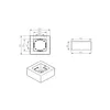 Aufputzdose Universal Aufbau 92x92x42mm Weiß Produktbild-Vorschau 2