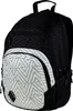 A black and white patterned backpack. Produktbild-Vorschau
