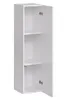 A white, narrow cabinet with two shelves and an open door. Anteprima dell’immagine prodotto