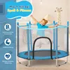 KEHOT Trampolin 140 cm mit Sicherheitsnetz, Indoor, Blau, Produktbild-Vorschau 4