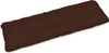 A brown bench cushion on a white background. Produktbild-Vorschau