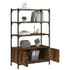 Bücherregal 3 Fächer Räuchereiche 70x30x109,5 cm Produktbild-Vorschau 4