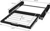 A black metal frame with silver bars, likely a drying rack or a component for a washing machine/dryer, with dimensions indicated by text. Náhľad obrázku produktu