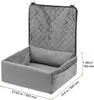 A gray quilted pet car seat with dimensions indicated. Náhled obrázku produktu