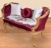 Casa Padrino Barock Sitzbank Lila / Weiß / Gold 150 x 55 x Produktbild-Vorschau 2