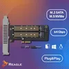 M.2 NVMe SATA SSD PCIe Erweiterungskarte Adapter 2in1 Produktbild-Vorschau 3