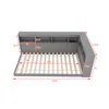 Jugendbett mit Bücherregal, 90x200, Einzelbett mit USB Produktbild-Vorschau 6
