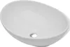 vidaXL Luksusowa umywalka ceramiczna owalna biała 40 x 33 Podgląd zdjęcia produktu 8