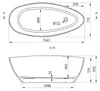 Gelco ELIPSIE - Gussmarmor-Badewanne, 1570x700x560mm, Produktbild-Vorschau 6