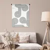 MuchoWow® Wandteppich Wandbehang Kunst - Kreis - Schwarz - Produktbild-Vorschau 5