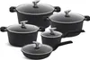Klassisches Topfset, Schwarze Töpfe, Kasserolle, Pfanne, Produktbild-Vorschau 1
