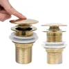 vidaXL Ablaufgarnitur ohne Überlauf Golden 6,4x6,4x9,1 cm - Produktbild-Vorschau 6