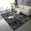 Tapis en peluche shaggy, gris foncé, doux, poils, 80 x 150 Voir les images du produit 2